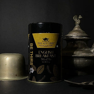 English Breakfast Premium CTC Black Tea Tin - 65 gms Black Tea The Kettlery 65g 