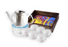 Victoria Glass Tea Kettle & Cup Set Tea Kettle & Cup Sets The Kettlery Tea Set with 6 Kava Cups 